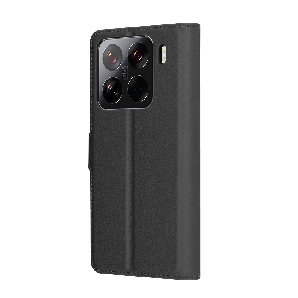Husa de protectie Techsuit Leather Folio compatibil cu Xiaomi 15 Pro, Negru