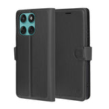 Husa de protectie Techsuit Leather Folio compatibil cu Motorola Edge 60 / Edge 60 Fusion, Negru