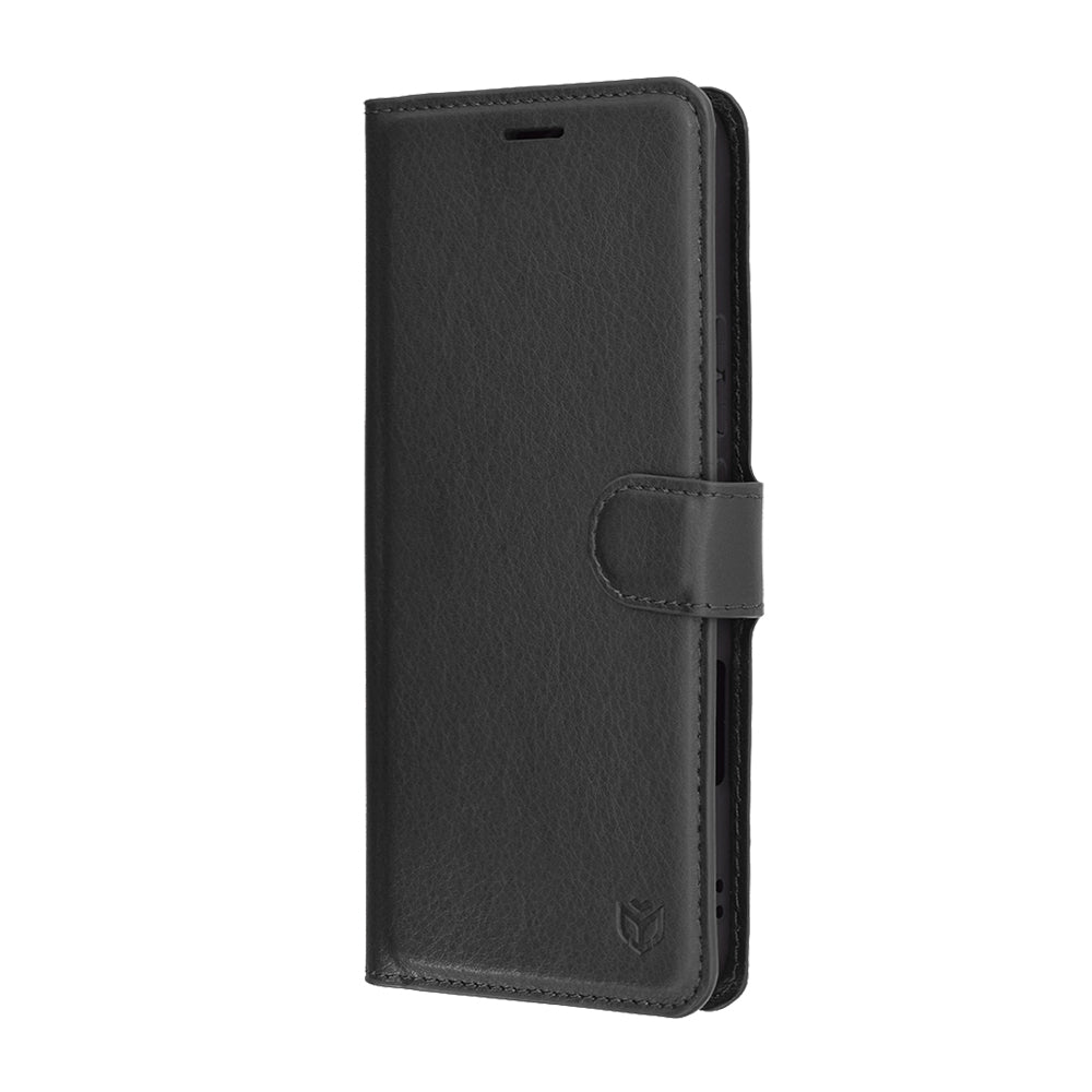 Husa de protectie Techsuit Leather Folio compatibil cu Honor 400 Lite, Negru