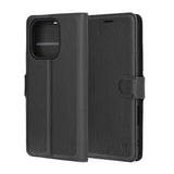 Husa de protectie Techsuit Leather Folio compatibil cu Honor 400 Lite, Negru
