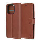Husa de protectie Techsuit Leather Folio compatibil cu Honor 400 Lite, Maro