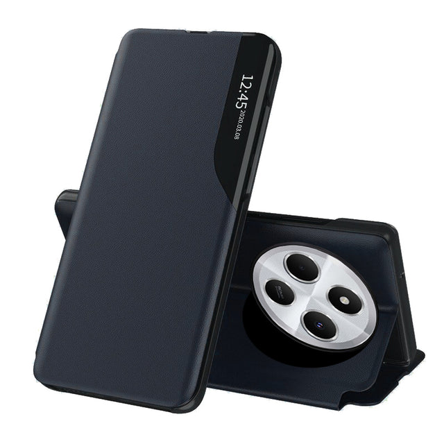 Husa de protectie Techsuit eFold Series compatibil cu Xiaomi Redmi 14C / Poco C75, Albastru Inchis