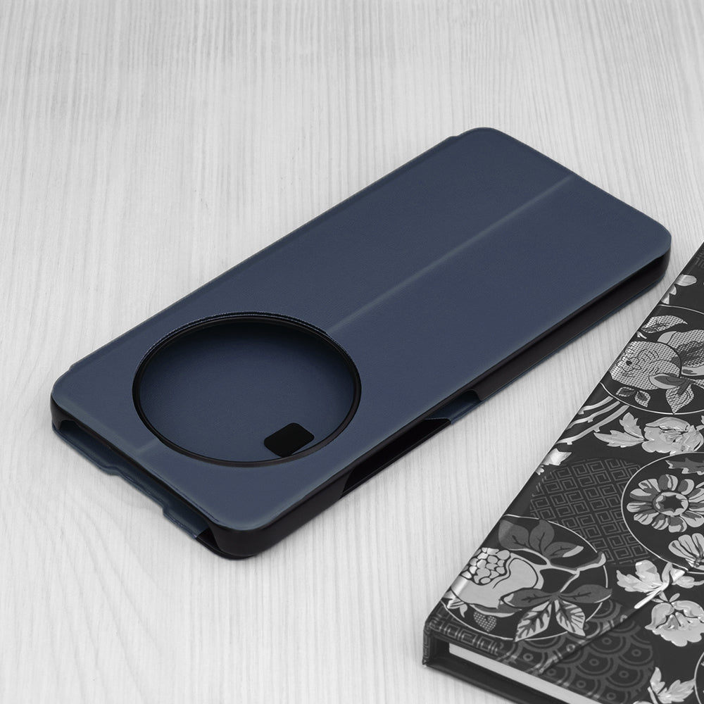 Husa de protectie Techsuit eFold Series compatibil cu Xiaomi Redmi 14C / Poco C75, Albastru Inchis