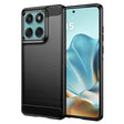 Husa de protectie Techsuit Carbon Silicone compatibil cu Motorola Edge 60 / Edge 60 Fusion, Negru