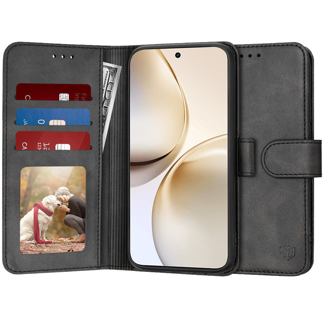 Husa de protectie Techsuit Diary Book compatibil cu Realme 14 Pro+, Negru