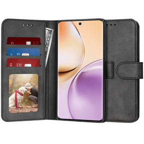 Husa de protectie Techsuit Diary Book compatibil cu Realme 14 Pro, Negru