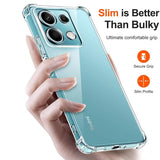 Husa de protectie Techsuit Shockproof Clear Silicone compatibil cu Xiaomi Redmi Note 14S, Transparent