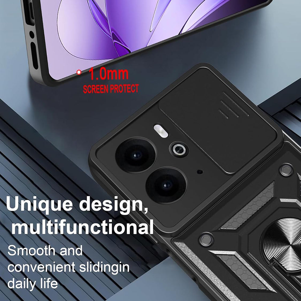 Husa de protectie Techsuit CamShield Series compatibil cu Realme 14 / Realme 14T, Negru