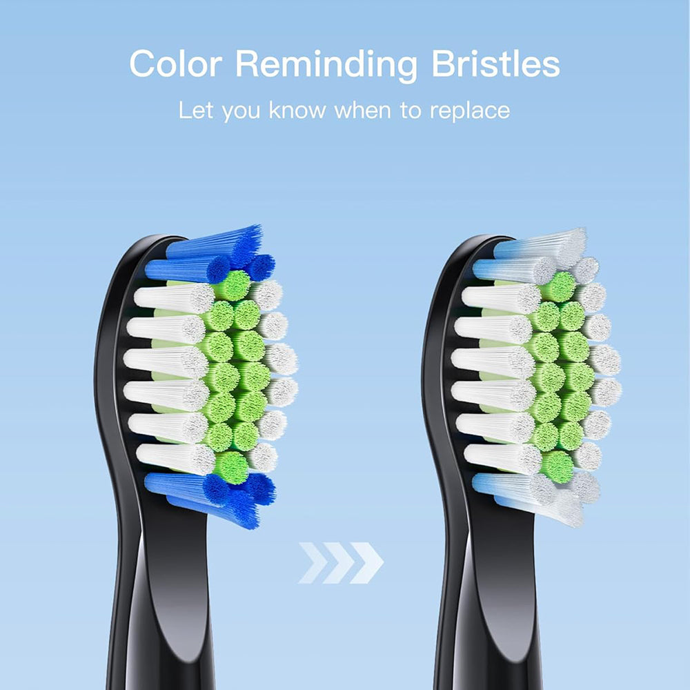 Bitvae Toothbrush Heads (SDD2), For Bitvae D2, x4, Negru