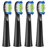 Bitvae Toothbrush Heads (SDD2), For Bitvae D2, x4, Negru