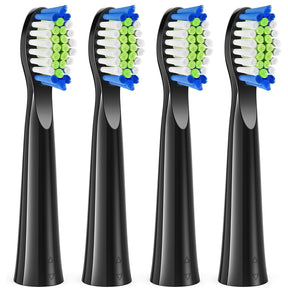 Bitvae Toothbrush Heads (SDD2), For Bitvae D2, x4, Negru