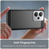 Husa de protectie Techsuit Carbon Silicone compatibil cu Realme 14 / Realme 14T / Realme P3 5G, Negru