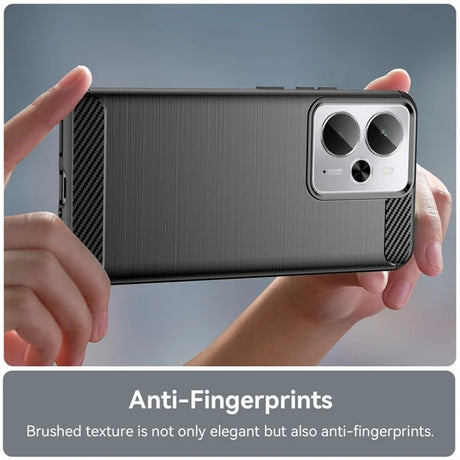 Husa de protectie Techsuit Carbon Silicone compatibil cu Realme 14 / Realme 14T / Realme P3 5G, Negru