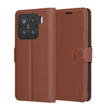 Husa de protectie Techsuit Leather Folio compatibil cu Xiaomi 15, Maro