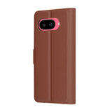 Husa de protectie Techsuit Leather Folio compatibil cu Google Pixel 9a, Maro