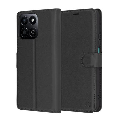 Husa de protectie Techsuit Leather Folio compatibil cu Honor 200 Smart / X7c, Negru