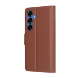 Husa de protectie Techsuit Leather Folio compatibil cu Samsung Galaxy S25, Maro
