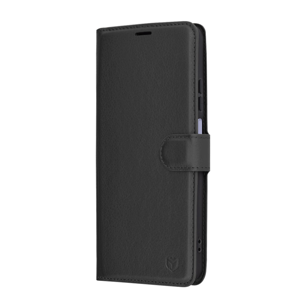 Husa de protectie Techsuit Leather Folio compatibil cu Oppo A40 4G / A60 5G, Negru