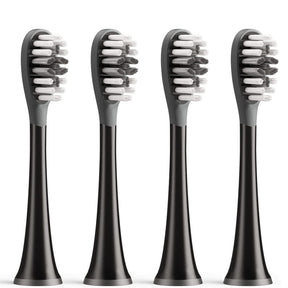 Bitvae Toothbrush Heads (GCS22), Gum Care, Ultra Soft Bristles, for Bitvae S2\S3, x4, Negru