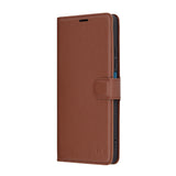 Husa de protectie Techsuit Leather Folio compatibil cu Xiaomi Redmi 14C / Poco C75, Maro