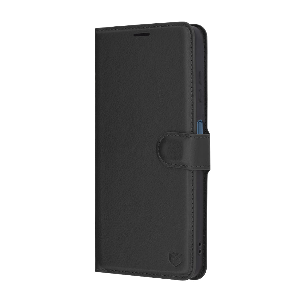 Husa de protectie Techsuit Leather Folio compatibil cu Samsung Galaxy A06, Negru