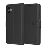 Husa de protectie Techsuit Leather Folio compatibil cu Samsung Galaxy A06, Negru