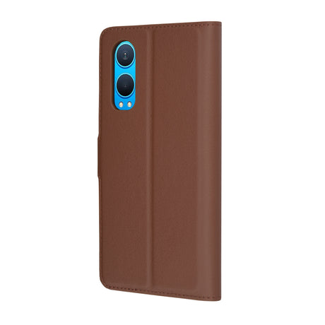 Husa de protectie Techsuit Leather Folio compatibil cu OnePlus Nord CE4 Lite, Maro