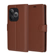 Husa de protectie Techsuit Leather Folio compatibil cu Realme GT 6 / GT 6T, Maro