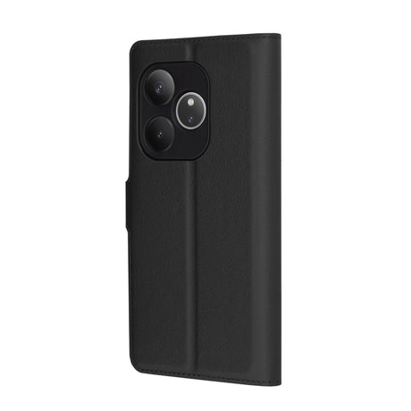 Husa de protectie Techsuit Leather Folio compatibil cu Realme GT 6 / GT 6T, Negru