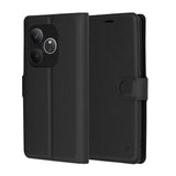 Husa de protectie Techsuit Leather Folio compatibil cu Realme GT 6 / GT 6T, Negru