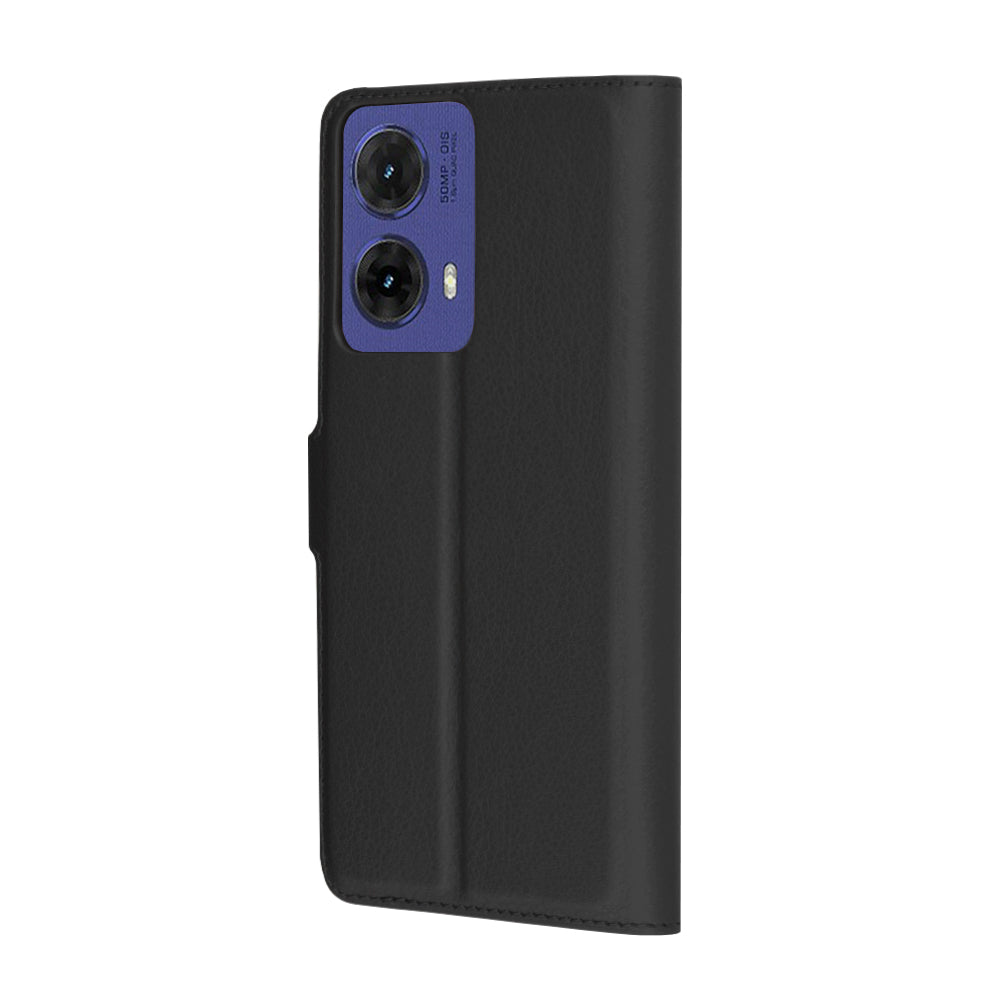 Husa de protectie Techsuit Leather Folio compatibil cu Motorola Moto G85, Negru