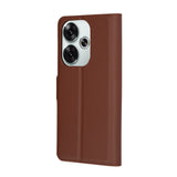 Husa de protectie Techsuit Leather Folio compatibil cu Xiaomi Poco F6, Maro