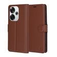 Husa de protectie Techsuit Leather Folio compatibil cu Xiaomi Poco F6, Maro