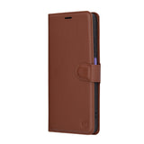 Husa de protectie Techsuit Leather Folio compatibil cu Realme 12 / 12x, Maro