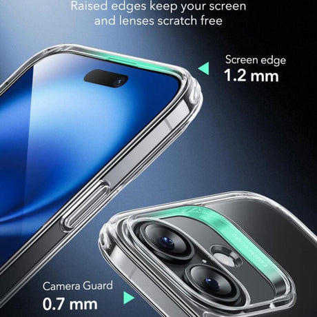 Husa de protectie ESR Classic Hybrid HaloLock compatibil cu iPhone 16, Transparent