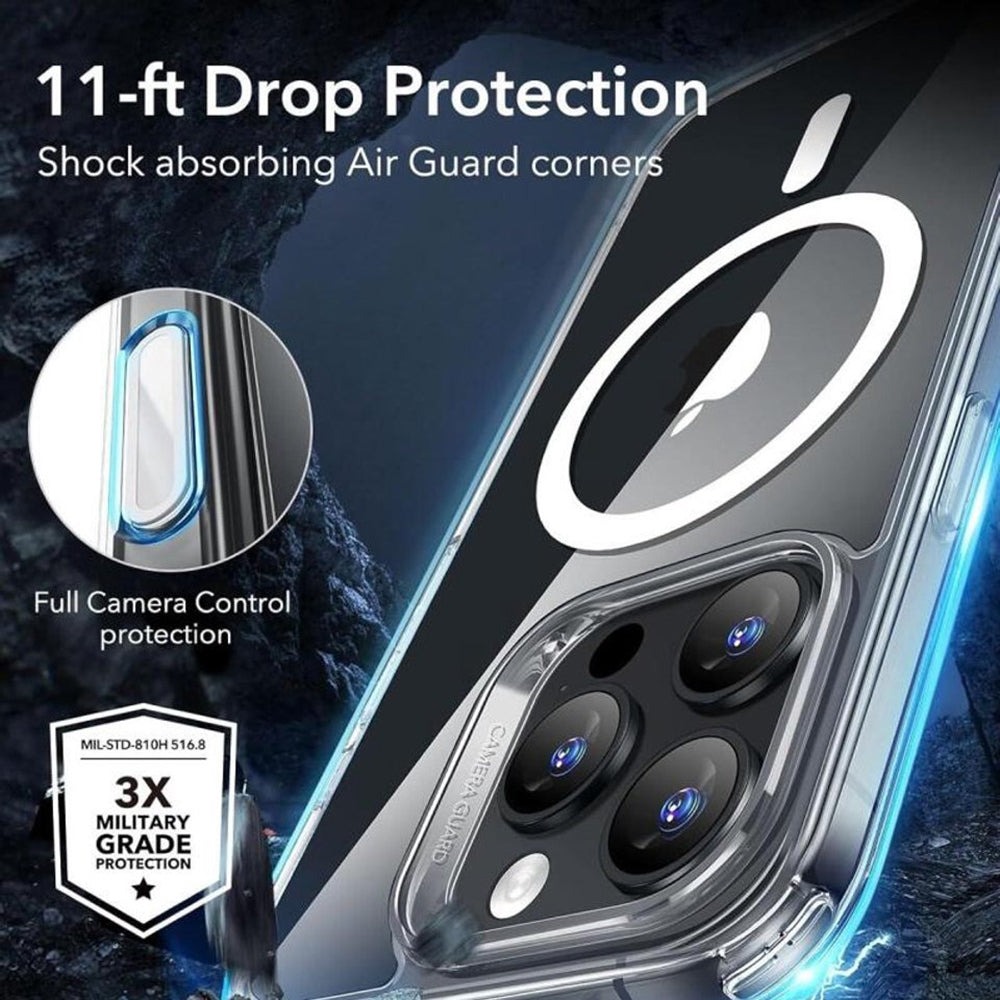 Husa de protectie ESR Classic Hybrid HaloLock compatibil cu iPhone 16 Pro, Transparent