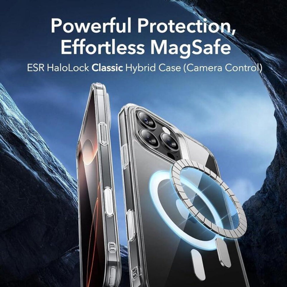 Husa de protectie ESR Classic Hybrid HaloLock compatibil cu iPhone 16 Pro, Transparent