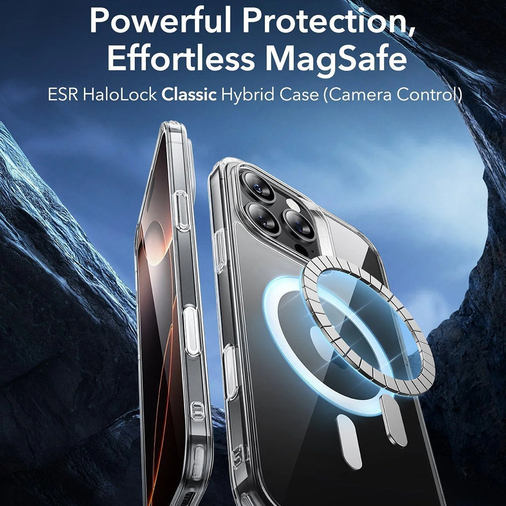 Husa de protectie ESR Classic Hybrid HaloLock compatibil cu iPhone 16 Pro Max, Transparent
