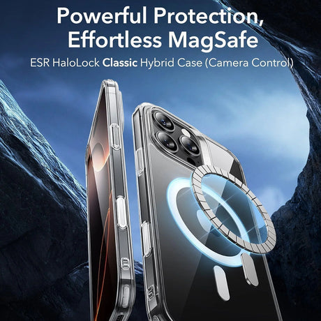 Husa de protectie ESR Classic Hybrid HaloLock compatibil cu iPhone 16 Pro Max, Negru Mat