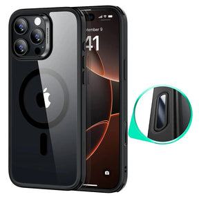 Husa de protectie ESR Classic Hybrid HaloLock compatibil cu iPhone 16 Pro Max, Transparent Black