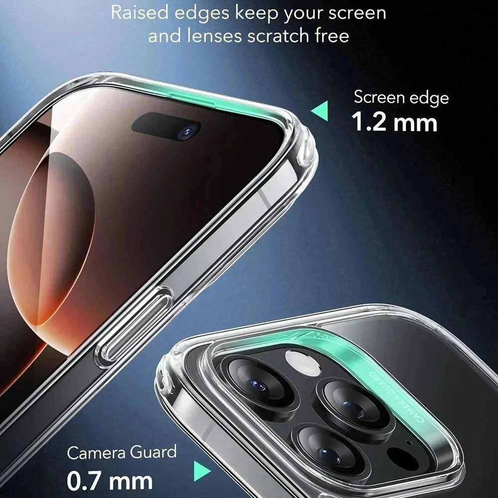 Husa de protectie ESR Classic Hybrid HaloLock compatibil cu iPhone 16 Pro Max, Transparent Black