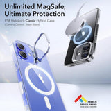 Husa de protectie ESR Classic Hybrid HaloLock Kickstand compatibil cu iPhone 16 Plus, Transparent