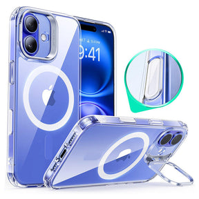 Husa de protectie ESR Classic Hybrid HaloLock Kickstand compatibil cu iPhone 16 Plus, Transparent