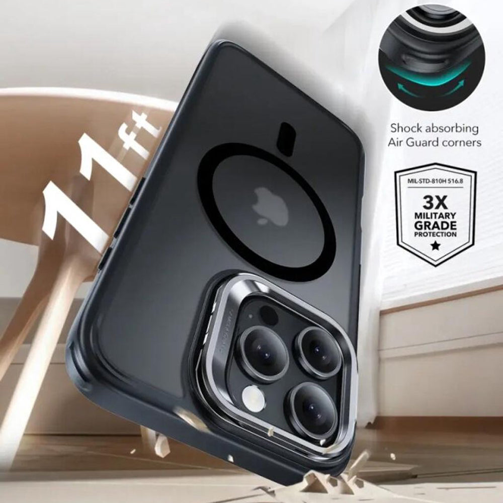 Husa de protectie ESR Classic Hybrid HaloLock Kickstand compatibil cu iPhone 16 Pro, Negru Mat