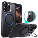 Husa de protectie ESR Classic Hybrid HaloLock Kickstand compatibil cu iPhone 16 Pro, Negru Mat