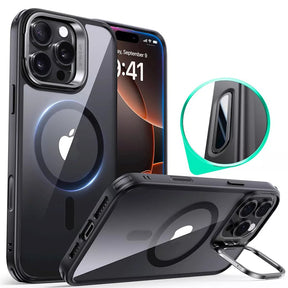 Husa de protectie ESR Classic Hybrid HaloLock Kickstand compatibil cu iPhone 16 Pro, Transparent Black