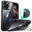 Husa de protectie ESR Classic Hybrid HaloLock Kickstand compatibil cu iPhone 16 Pro Max, Transparent Black