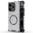 Husa de protectie Techsuit HoneyComb Shield MagSafe compatibil cu Xiaomi Redmi Note 14 4G (Regional), Alb