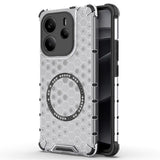 Husa de protectie Techsuit HoneyComb Shield MagSafe compatibil cu Xiaomi Redmi Note 14 4G (Regional), Alb