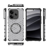 Husa de protectie Techsuit HoneyComb Shield MagSafe compatibil cu Xiaomi Redmi Note 14 4G (Regional), Alb